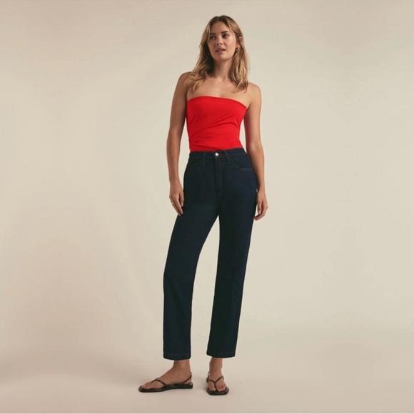 NWT Favorite Daughter Valentina Tower High Rise Blue Jeans Manchester 26 - Picture 14 of 14